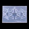 Espejo DIY Molde de Goteo de Pegamento de Cristal Copo de Nieve Navideño Molde de Silicona Goteo de Pegamento de Cristal Pequeño Colgante Material para Joyería Decoración
