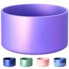 Tampa de Silicone Colorida Brilhante para Copo com Isolamento Térmico para Garrafa de Água Esportiva Tampa para Copo Espacial Tampa Metálica para Fundo de Copo
