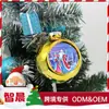 Bolas de Navidad de Vidrio Personalizadas por el Fabricante Adornos para Árbol de Navidad Bolas de Navidad con Transferencia de Calor Bolas de Vidrio Navideñas Creativas y Coloridas