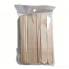 Palillo de Cera para el Cabello, Palillo de Cera, Cera para Definir Cejas, Palillo de Madera para Raspar Cera, Set de Palillos Desechables de Cera para Depilación, Artículos de Origen