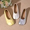 Comercio Exterior Zapatos Casuales de Piel Suave para Mujer Rojo Tacón Oculto Punta Dividida Estilo Nuevo para Mujer Suela Suave Zapatos Mary Jane Individuales Absolutamente Hermosos Zapatos