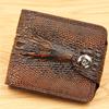 Billetera de moda con patrón de cocodrilo para hombre, corta para monedas, personalidad, moderna, coreana, con hebilla magnética, fabricantes, venta al por mayor