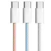 Carregamento Rápido Pd20W é Adequado para Apple 14 iPhone 15 Cor Macaron Conjunto Trançado Carregador Apple Certificação