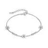Joyería estilo coreano al por mayor Moda Mori flor pulsera de acero de titanio estilo chica dulce linda joyería combinable