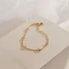 Pulseira de Corrente com Zircônia Bonita Transfronteiriça, Pulseira de Joia Elegante e Fashion, Presente de Verão para Meninas que Vão para o Trabalho e Frequentam Festas