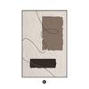 Pintura decorativa para sala de estar, mural de pared de fondo de sofá minimalista moderno, líneas abstractas, pintura colgante minimalista para pasillo