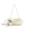 2026 Nova Bolsa Transversal Versátil de Cor Bloco Nicho Grande Capacidade Bolsa para Ir ao Trabalho Bowling Bolsa de Ombro Feminina High-End Leve Luxo