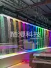 Cortina d'Água Digital, Várias Cores, Cortina de Chuva, Cortina d'Água, Display Comercial, Paisagismo Externo, Parede de Água Corrente, Cortina d'Água CNC