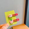 Doces crianças amor grampo de cabelo menina bonito doce palavra franja grampo de cabelo bico de pato lado cocar acessórios de cabelo clipe