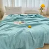 Manta Toalha Lisa de Algodão Puro, Cobertor Respirável de Gaze de Algodão de Seis Camadas para Crianças e Adultos, Manta de Cochilo para Verão, Manta para Quarto com Ar Condicionado