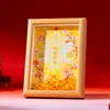 Feng Shui Taoísta Harmonia Matrimonial Moldura Dourada Ornamento de Prosperidade para Sala de Estar Mesa de Entrada Presente para o Dia dos Namorados Qixi