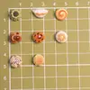 Mini Panes de Desayuno Comida de Simulación Juguete Accesorios de Resina DIY Materiales Hechos a Mano Adornos en Miniatura Accesorios para Llaveros