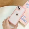 Funda para teléfono Apple 15 con ondas grandes, estilo iPhone 12, funda suave y sencilla, funda protectora transparente a prueba de caídas para XR.