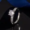 Anillo de Diamante de Moda Creativo de Diseño de Cobre 18K de Gama Alta Personalidad Exquisito Popular Transfronterizo Europeo y Americano Popular Venta Caliente Versátil