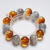 Pulsera Hecha a Mano de Cristal Blanco de Cristal Natural Qingshan Dugu para Mujer, Nuevo Estilo Versátil, Pulsera Iluminadora al por Mayor