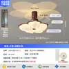Luz de ventilador usada con efecto de atardecer de burbujas y cielo estrellado para uso doméstico en sala de estar y dormitorio, luz de ventilador integrada de lujo ligero para comedor, modelo nuevo