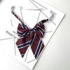 Gravata Jk Estilo Japonês para Mulheres Acessórios Decoração Dk Uniforme Gravata Borboleta Amarrada à Mão Estilo Universitário Gravata Listrada Borgonha