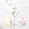 Nuevas decoraciones de Pascua transfronterizas, muñeco de cáscara de huevo de color sin rostro creativo, colgante, muñeco sin rostro, venta al por mayor