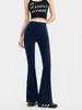 Pantalones de Yoga de Campana Cintura Alta Levanta Glúteos Pierna Ancha Favorecedores para Personas Petitas Adelgazantes de Campana Pantalones de Pilates Yoga Fitness