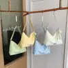 Moda Primavera 2026 Estilo Nicho de Moda Lazo Lunares Bolso de Lona Gran Capacidad Hombro Único de Mano Tote para Mujeres