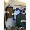 MISS Misi Jia Outono Estilo Casual Coreano Bloco de Cores Versátil Emagrecedor Temperamento Gola Redonda Manga Longa Tricô Feminino 7168