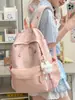 Mochila escolar de estilo japonés, caricatura linda y de personalidad relajada, alto valor estético, moderna y elegante, bolsa de doble hombro de gran capacidad