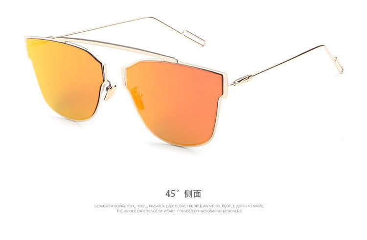 新款 时尚复古太阳眼镜 男女士经典款太阳镜驾驶眼镜 金属墨镜