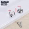 Manijas de acero inoxidable de un solo orificio para puertas de armarios domésticos, modernas y sencillas, tipo hongo, redondas, para cajones de armarios.