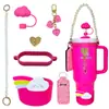 Botella de Agua Térmica Stanley Tapón Antipolvo Taza con Popote Tapa de Taza Correa de Mano Cordón para Botella de Agua Múltiples Estilos Versátiles Set