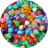 Cuentas de estrella de cinco puntas con baño de color acrílico, hechas a mano, para pendientes, pulseras, accesorios de joyería con cuentas