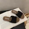 Sandalias tejidas caladas de fondo plano sin cordones para mujer, calzado de verano para exteriores, nuevas sandalias bohemias de viaje de vacaciones 2026 para mujer