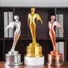 Trofeo Popular de Estrella de Cinco Puntas de Aleación de Zinc Chapado en Metal Premios Artesanía Metálica Adorno de Estrella Insignia