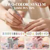 Conjunto de Canetas para Nail Art Mais Vendido na Amazon Transfronteiriço Impermeável Graffiti para Unhas Pintura DIY Caneta Delineadora de Secagem Rápida