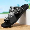 Venta Caliente en Amazon Transfronterizo Tallas Grandes Chanclas Verano Nuevas Planas Antideslizantes Sandalias Planas 2557