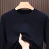 Venta al por mayor transfronteriza de suéteres gruesos de manga larga para hombre de otoño e invierno, suéteres de cuello redondo para interior anti-pilling