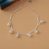 Pulseira de Prata Estudantil que Preserva a Cor para Mulheres, Pulseira Simples, Joias Estilo Coreano de Estrela e Borboleta, Fabricante de Presentes da Moda, Comércio Exterior