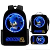 Mochila Sonic Transfronteriza Gran Capacidad Mochila Escolar para Estudiantes Mochila Escolar de Anime Sonic Transfronteriza