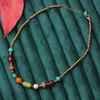 Pulsera de Piedra Natural Estilo Étnico Tibetano Nuevo Retro Simple Personalidad para Hombre y Mujer Serie Cuentas Nepalés Tejida