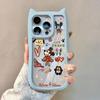 Mickey Graffiti Adequado para Capa de Celular Apple iPhone16/15 14/13promax Orelhas de Gato 12 Buraco Grande 11 Novo