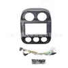 Marco de Modificación de Navegación con Pantalla Grande Android y Marco de Panel de Audio Adecuado para 10-16 Jeep Compass