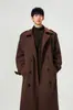 Abrigo de Lana de Longitud Media para Hombre, Chaleco de Moda para Parejas, Ropa Exterior Holgada, Gabardina hasta la Rodilla Estilo Old Money