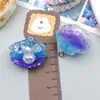 Colgante de Concha Marina Perla 3D de Resina Transparente Colorida Realista Accesorios para Joyería de Pendientes Collares DIY
