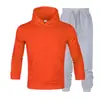 Suministro directo de fábrica otoño e invierno marca de moda para hombre suéter traje de suéter para hombre con capucha suéter más terciopelo para parejas suéter de color liso