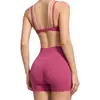 Nuevo sujetador deportivo cruzado de bloques de color transfronterizo para mujer, a prueba de impactos, de soporte, transpirable, de dos piezas simuladas, hermoso sujetador de yoga para espalda para correr