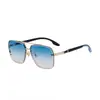 [Personalizado] Gafas de Sol Cuadradas para Hombre, Gafas de Sol Personalizadas con Doble Puente, Gafas de Sol Metálicas Retro con Protección Solar