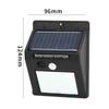 Luz Solar de Jardim Externa Carregamento Quatro Lados Indução de Corpo Humano Poste de Rua Iluminação Residencial Poste de Rua Luz de Parede Solar
