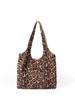 Bolso de hombro con estampado de leopardo vintage para mujer, estilo coreano, de gran capacidad, para otoño e invierno de 2024