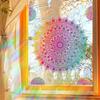 Oferta nuevo ADX1077 mandala degradado flor película electrostática vidrio decoración hogar pegatinas ventana venta al por mayor se puede enviar en nombre de