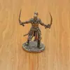 Cobre blanco retro estilo europeo modelo de guerrero antiguo soldado hecho a mano piezas de ajedrez para juegos de mesa decoración interior de coche juguetes para niños