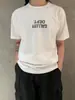 Camiseta Básica de Manga Corta con Cuello Redondo y Logotipo Slogan Invertido de Letra Flip de Gallery Dept
